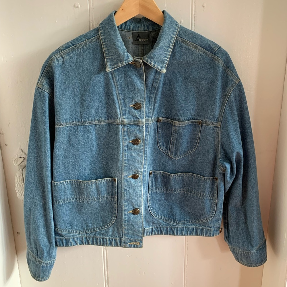 Vintage Lizwear Cropped Petite Jean Jacket